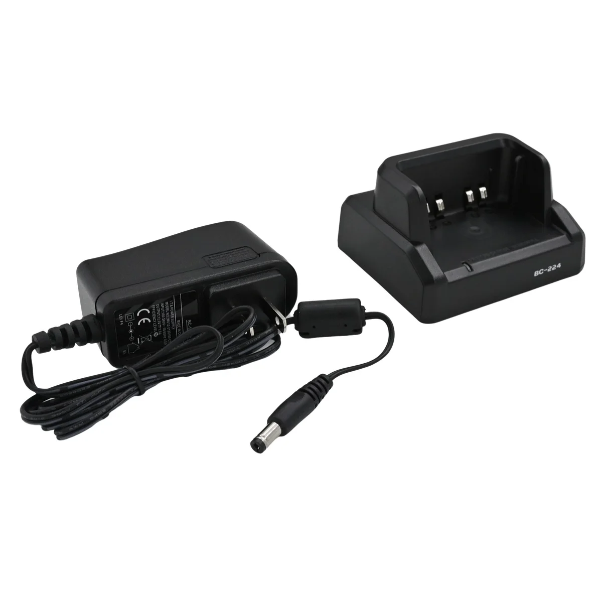 BC-224 desktop Charger & AC plug adapter 110-240V for ICOM A25NE A25CE IC-A25 A25 A25C A25N Two Way Radio charge accessory