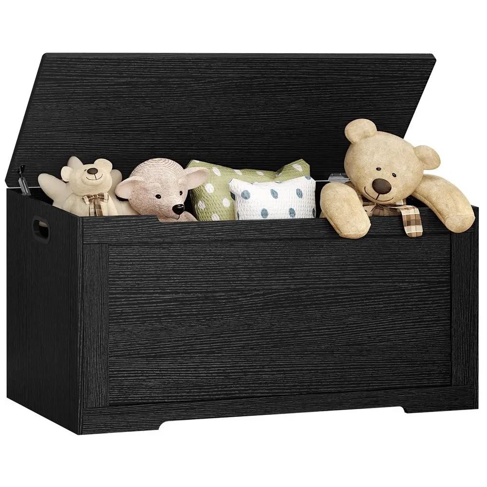

39.4 Storage Chest, Toy Chest, Toy Box with Safety Hinges, Lift Top Storage Bench, Supports 220 lb, for Living Room, Bedroom, E