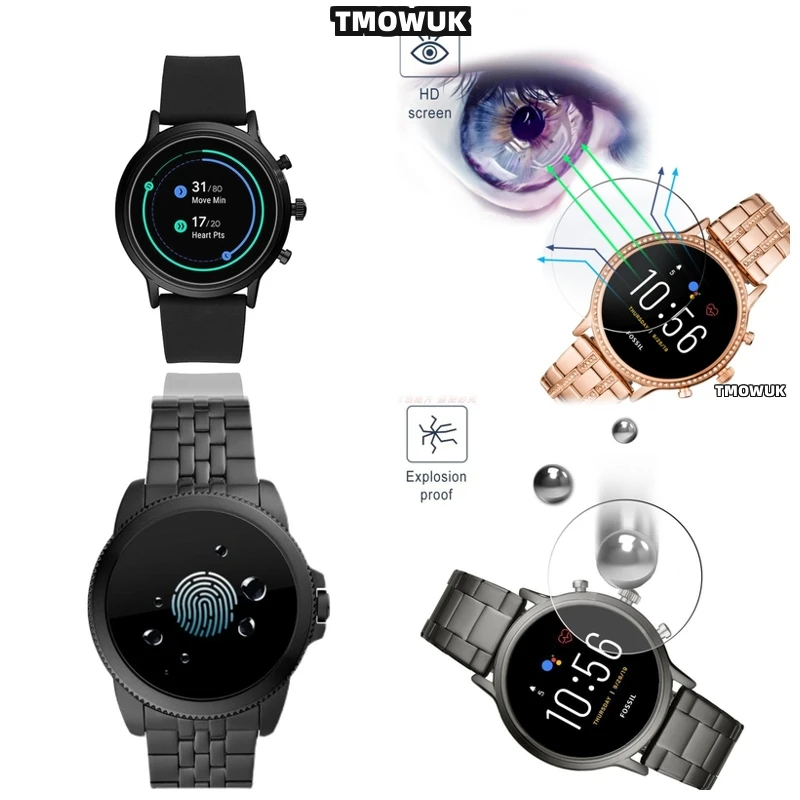 

For FOSSIL Gen 5 5E 6 42MM 44MM Secure Fit Screen, Designed For Everyday Wear
