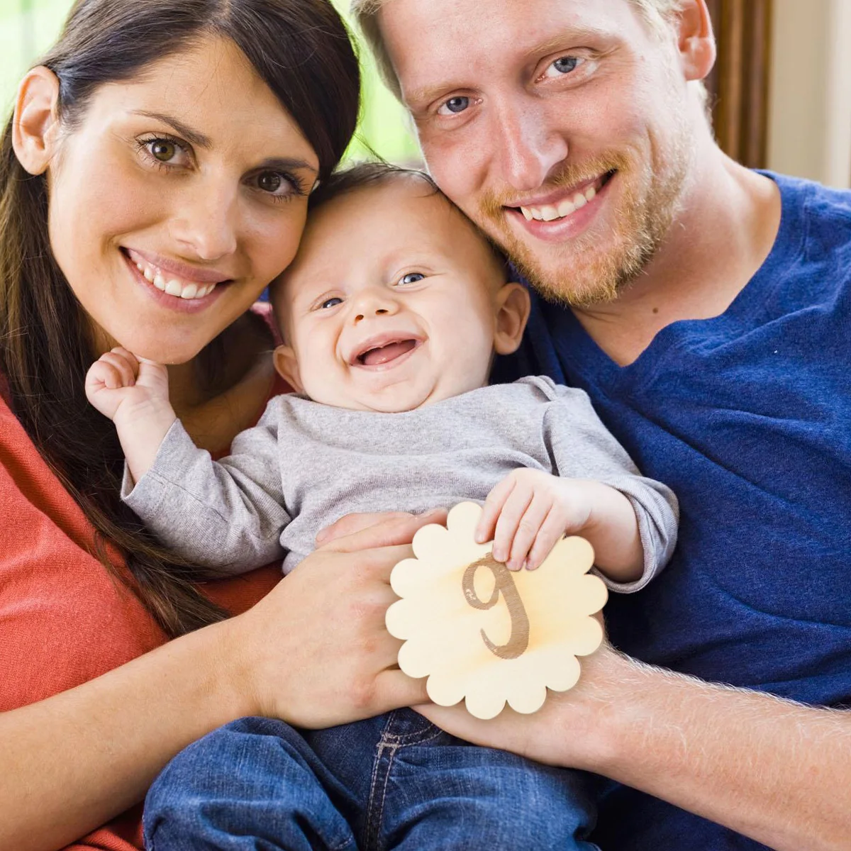 

12 шт., реквизит для фотосессии для младенцев, детские ежемесячные карточки с цифрами из натурального дерева для первого года, подарочный набор для душа для новорожденных