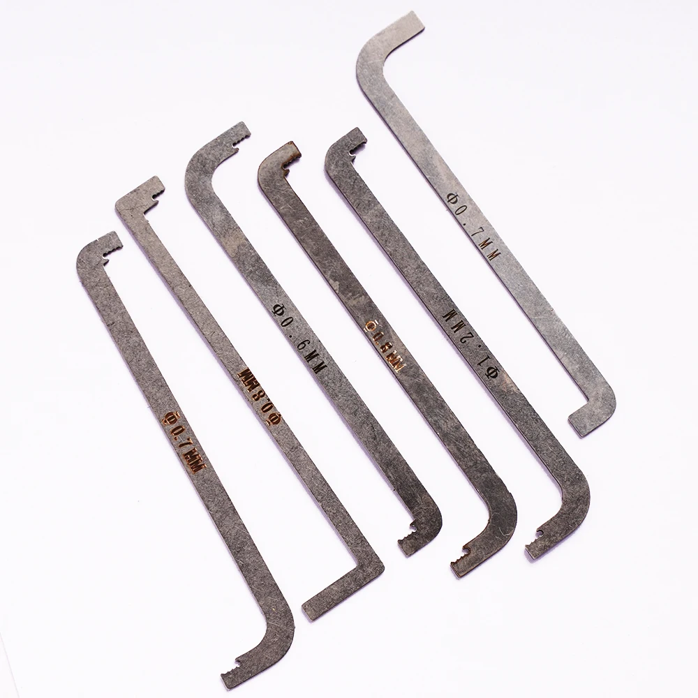 high quality practical locksmith tool 6 pieces / kit replacement turning tool / double head tension wrench tool