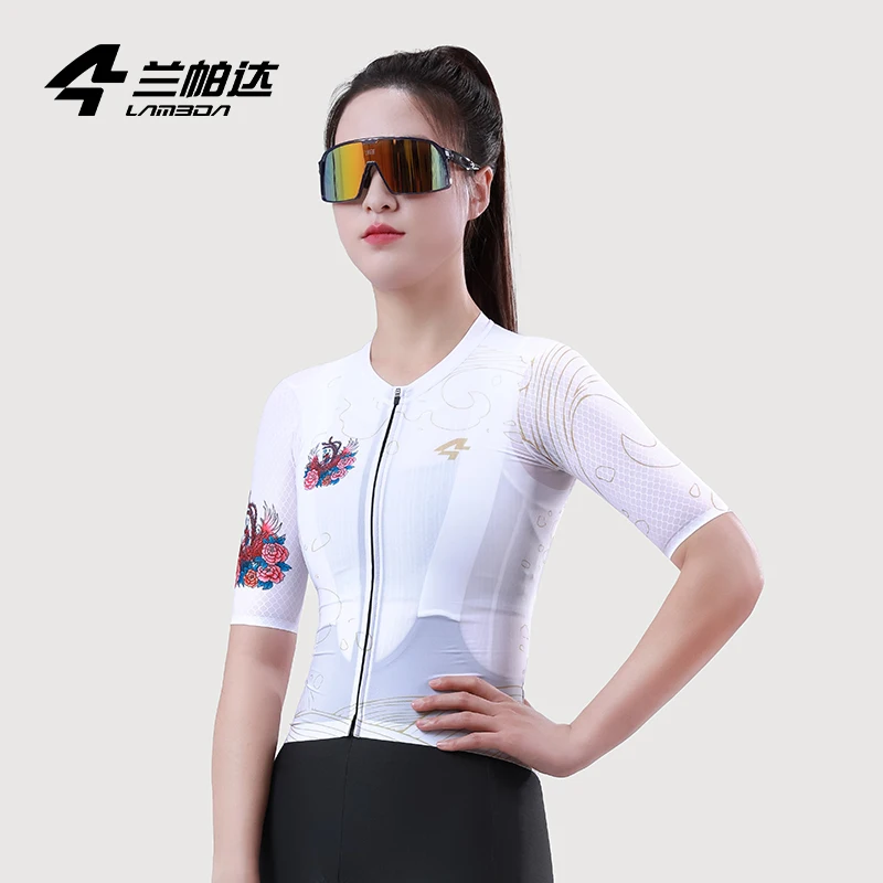 Lameda Short Sleeve Jersey Breathable Cycling Clothes For Women Quick Drying Cycling Jersey Comfortable Cycling Shirt