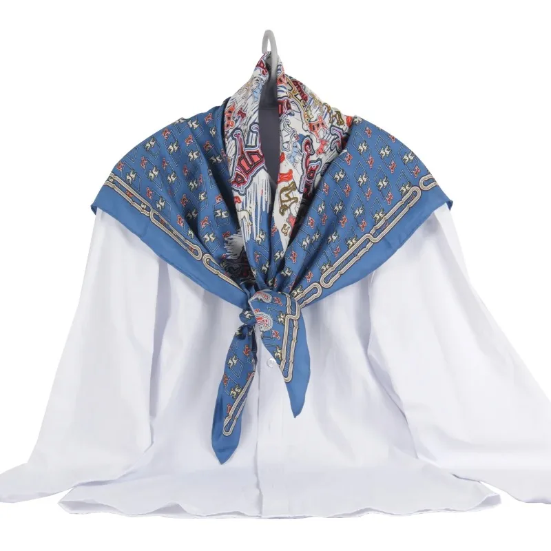 

Design Silk Scarf Custom Printed Satin Silk Scarf Handbag