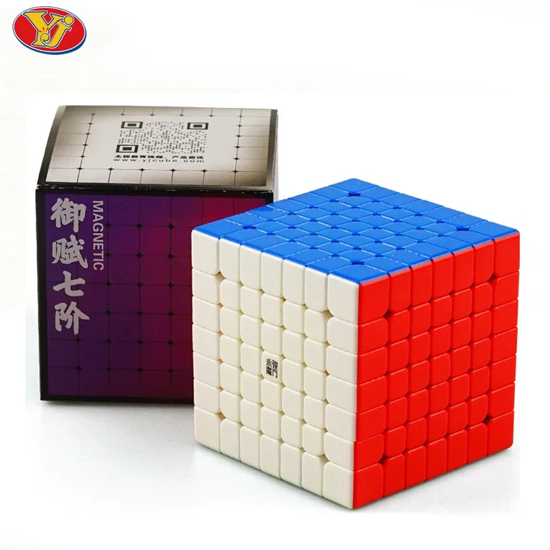 [Picube] Yj YuFu 7x7 Magnetic Magic Speed Cube Yongjun Stickerless Professional Magnets Puzzle 7x7x7 Educational Cubes Toys