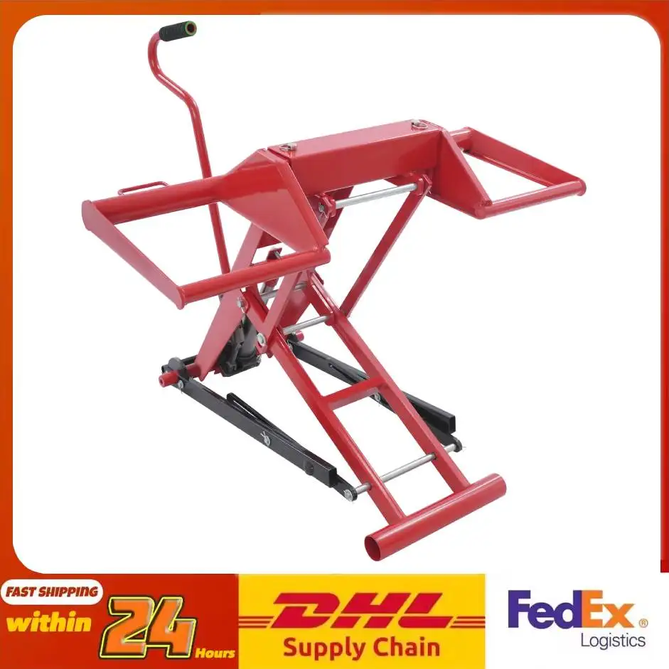 

Lawn Mower Lift 350lbs Capacity 25.4in Lift Hydraulic Lift Mower Jack for Lawn Mower ATV Garden Tractor Maintenance
