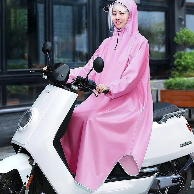 Raincoat Electric Vehicle Single Long Rainproof Riding Raincoat Poncho Motorcycle Bicycle Poncho Rain Gear