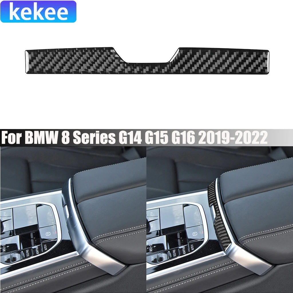 

Carbon Fiber Car Accessories Center Armrest Storage Modified Interior Trim Cover Sticker For BMW 8 Series G14 G15 G16 2019-2024