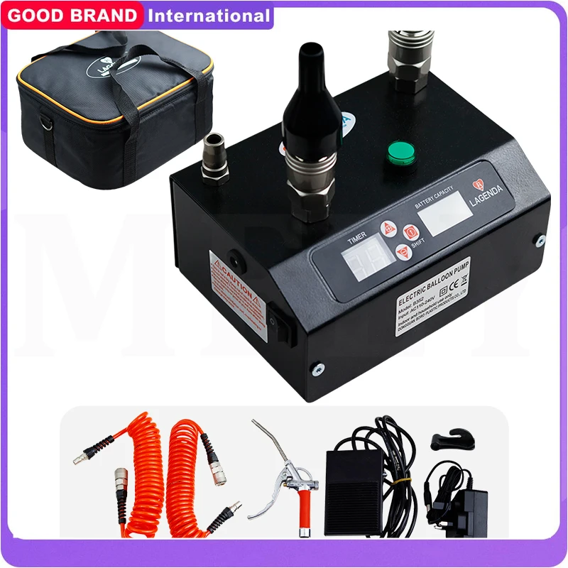 

B352N Надувной цилиндр Количественный насос Электрический насос Портативный ножной автоматический инструмент для нагнетания воздушных шаров Гелиевый надувной насос