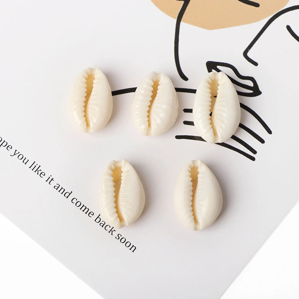 100 Pcs Shell Beads for Crafting DIY Home Decoration Materials Making Accessory Set Loose