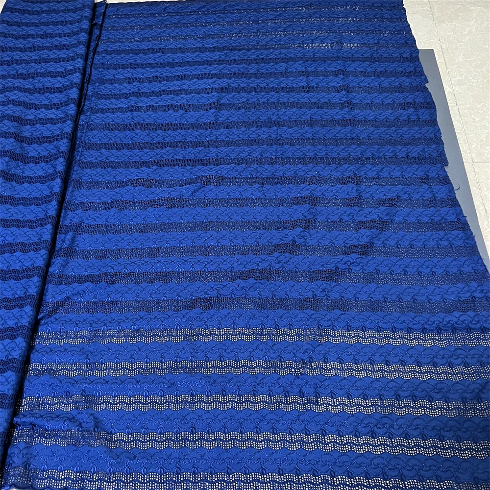 

African & Nigerian Lace Fabric Per Meter,5 Yards White Cotton Tulle Fabrics With Rhinestone, Suitable For Wedding Dresses Design