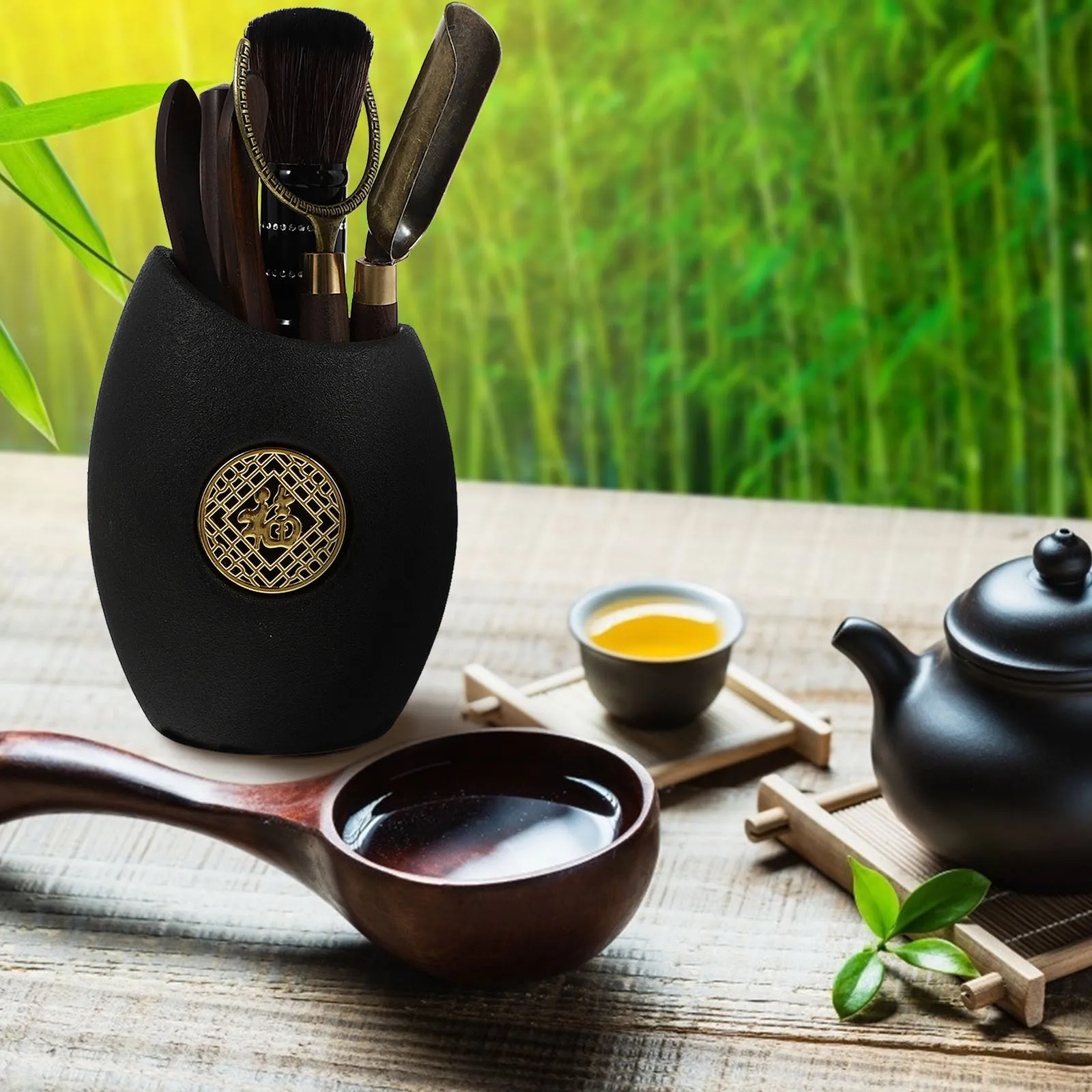 

6pcs Ceremony Six Gentlemen Set Chinese Gongfu Tools Kit Travel Accessories Long Tea Ceremony Accessories Life Gift