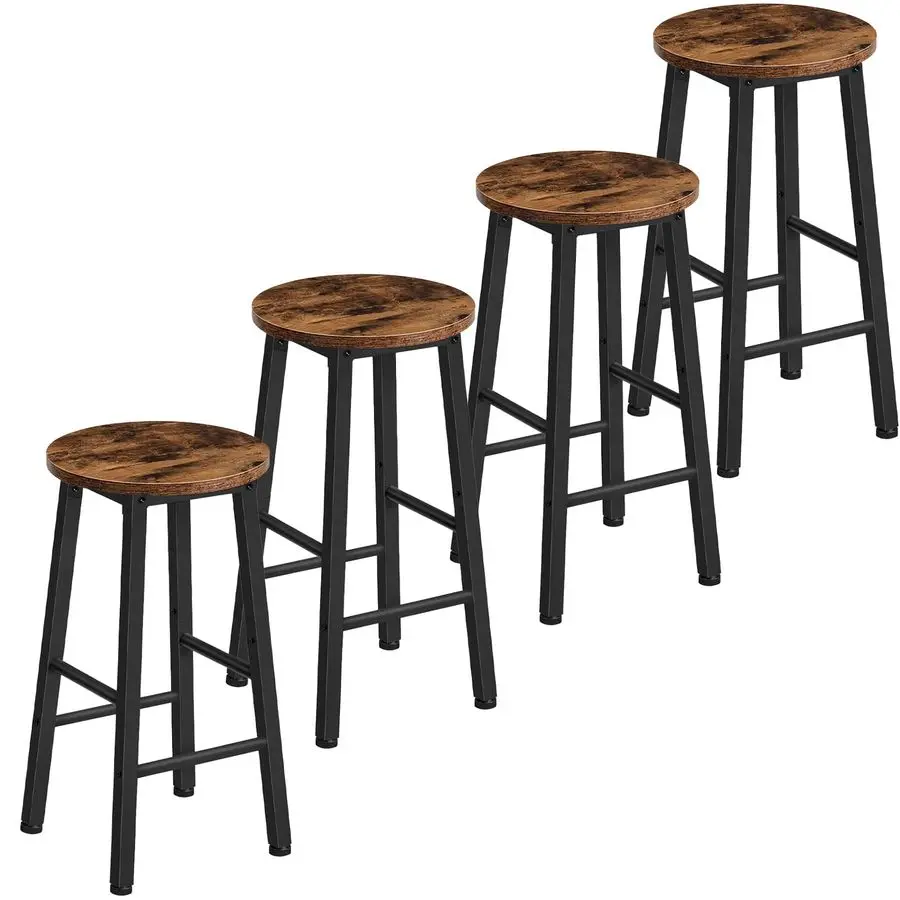 

Bar Stools, Barstools Set of 4,Counter Height Barstools, 24.8 Bar Stools for Kitchen Island, Industrial Bar Chairs, for Dining