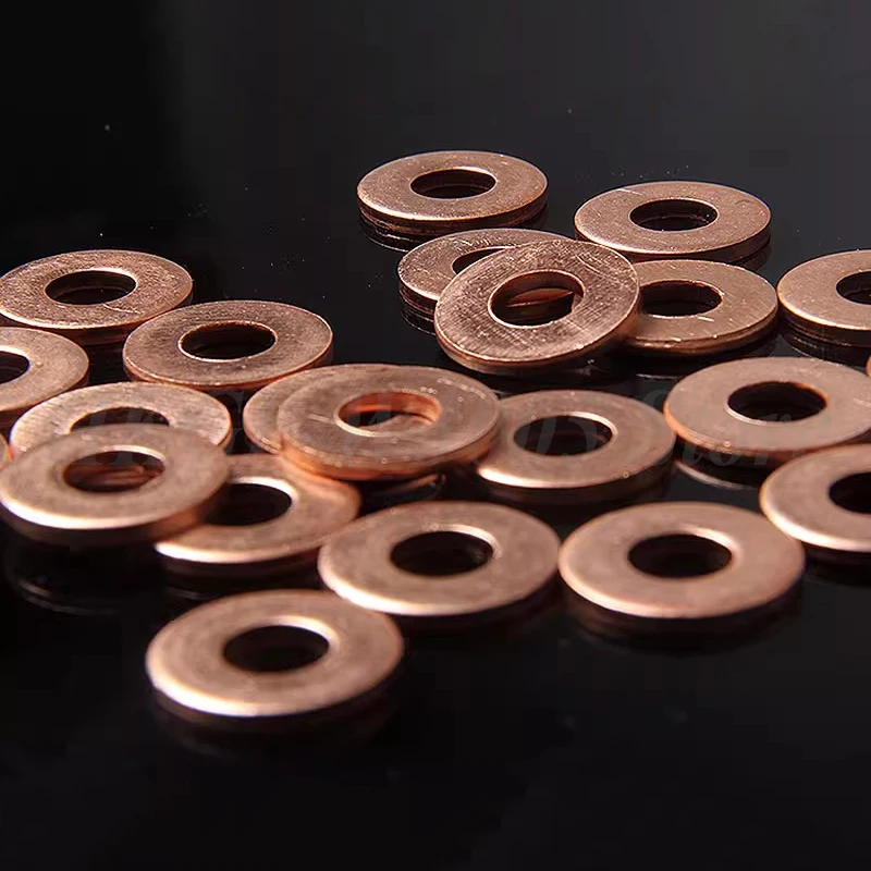 Picture 4: M3-M60 T2 Copper Flat Washer 99.9% Pure Copper Gasket Sealing Washer Copper Washer Spacer Boat Fastener Hardware