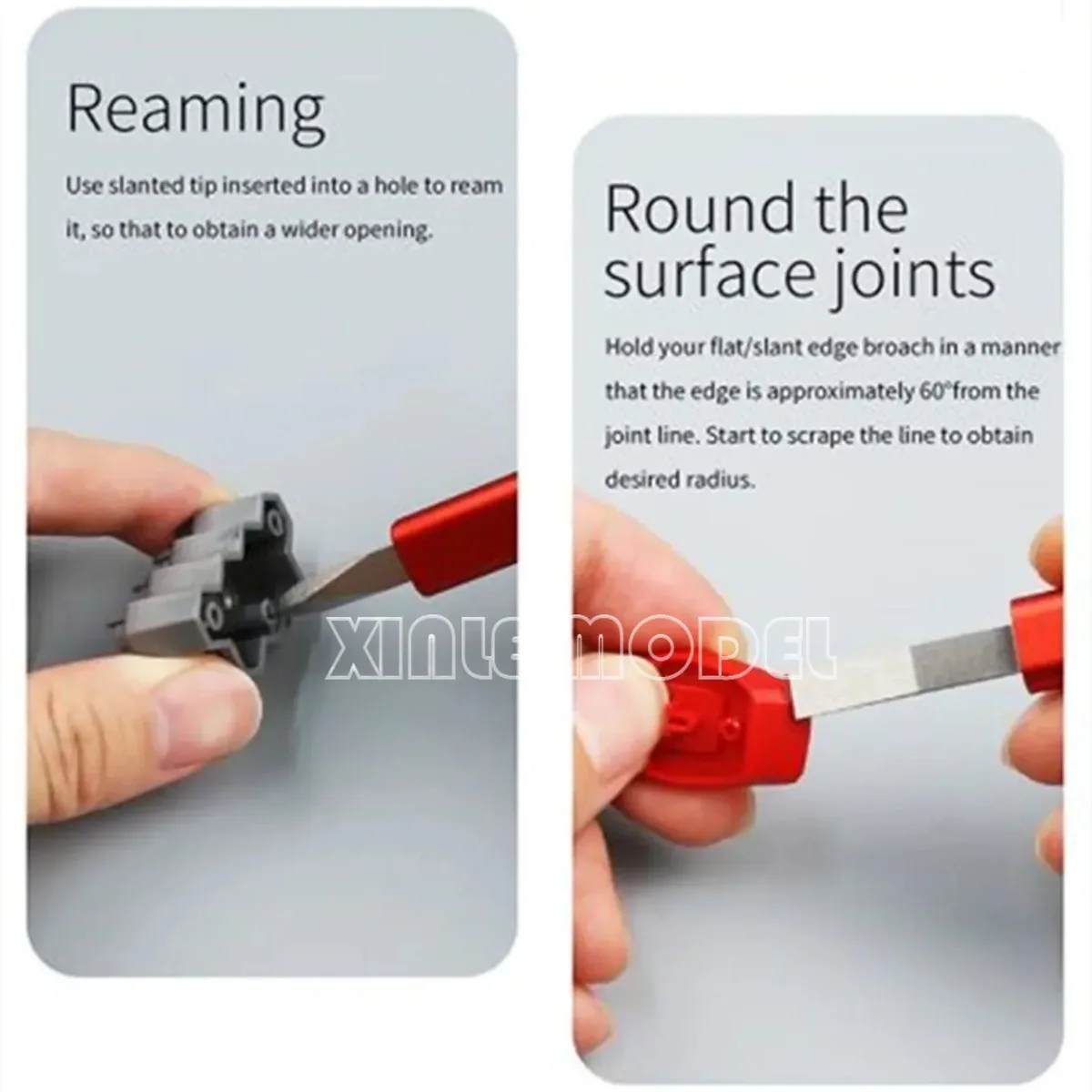 DSPIAE AT-TSA AT-TSB couteau à presser à large ouverture, acier inoxydable 440 multifonction, couteau à large bord, outil de bricolage de loisirs pour la fabrication de modèles