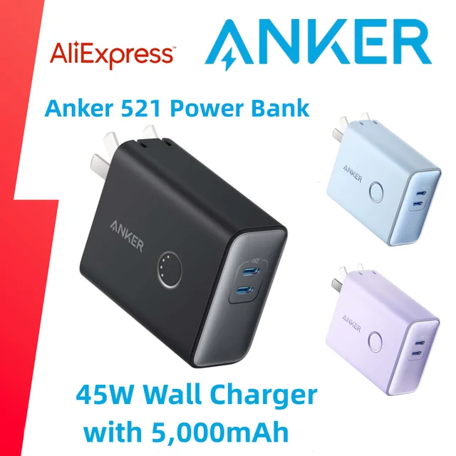 Anker Charger Power Bank | Power Bank Wall Charger | Anker Power Bank Usb-c  - 521 Power - Aliexpress