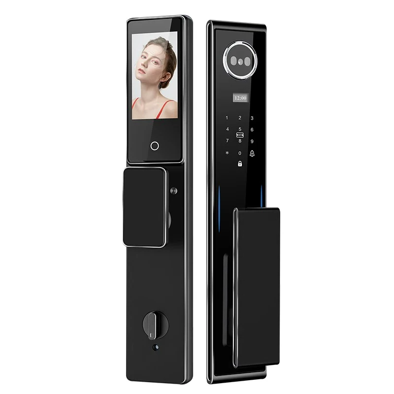 Fully automatic facial recognition fingerprint lock, home anti-theft door intelligent door lock APP, remote active visual