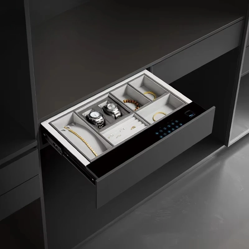 

Интеллектуальный сейф для гардероба — скрытый ящик для отпечатков пальцев и паролей для ювелирных изделий, гардероб с литиевой батареей