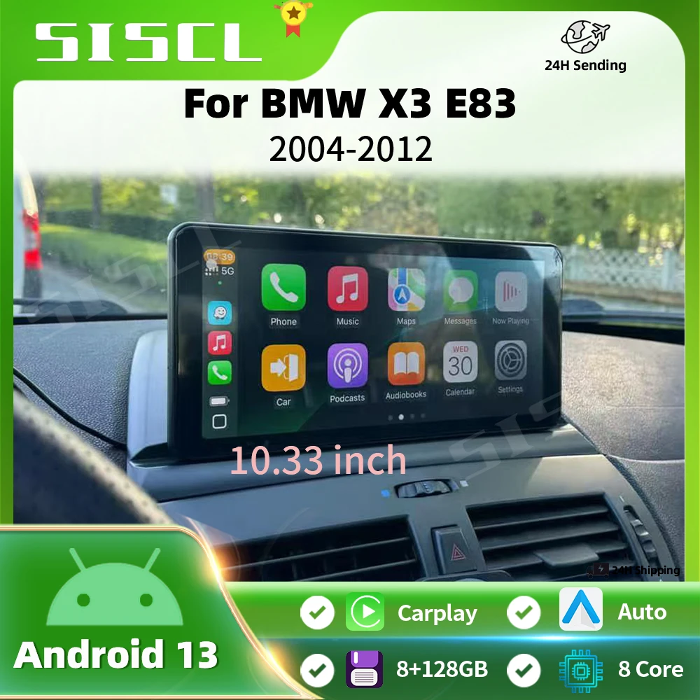 

Car Radio Android 15 For BMW X3 E83 2004 2005 2006 2007 2008 - 2012 Navigation GPS Multimedia Player Stereo wifi+4G Carplay BT