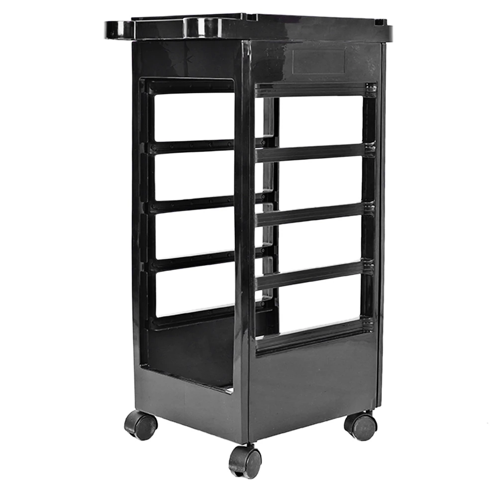 Adjustable Trolley Hair Salon Trolley Hair Salon Instrument Storage Cart Adjustable Height Trolley Beauty Tools with 5 Drawers