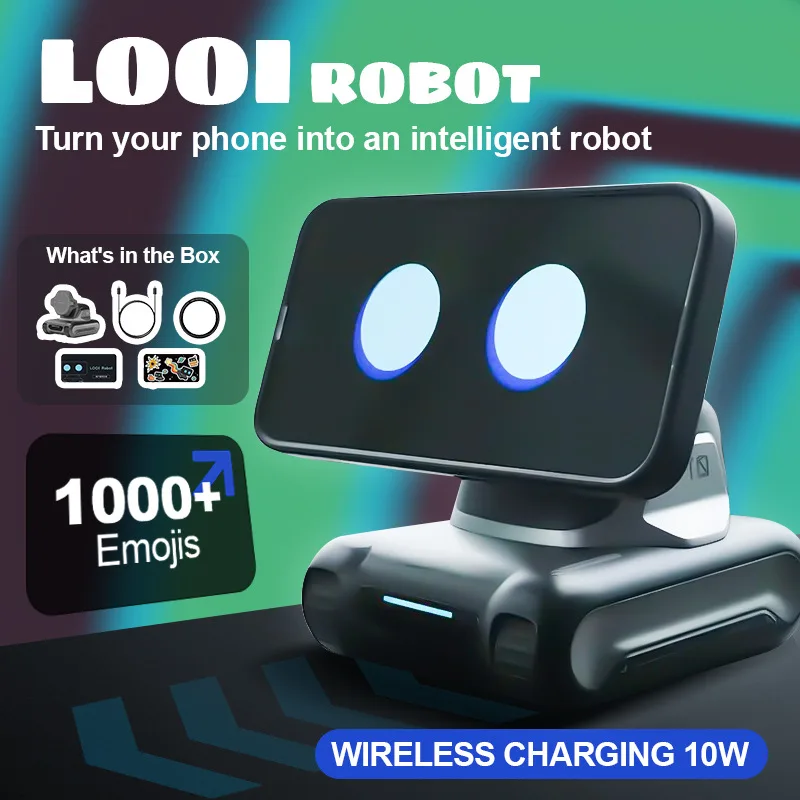 AI Robot with Voice Chat Visual Recognition Wireless Charging Adults Kids Toys Handheld Interactive Robots