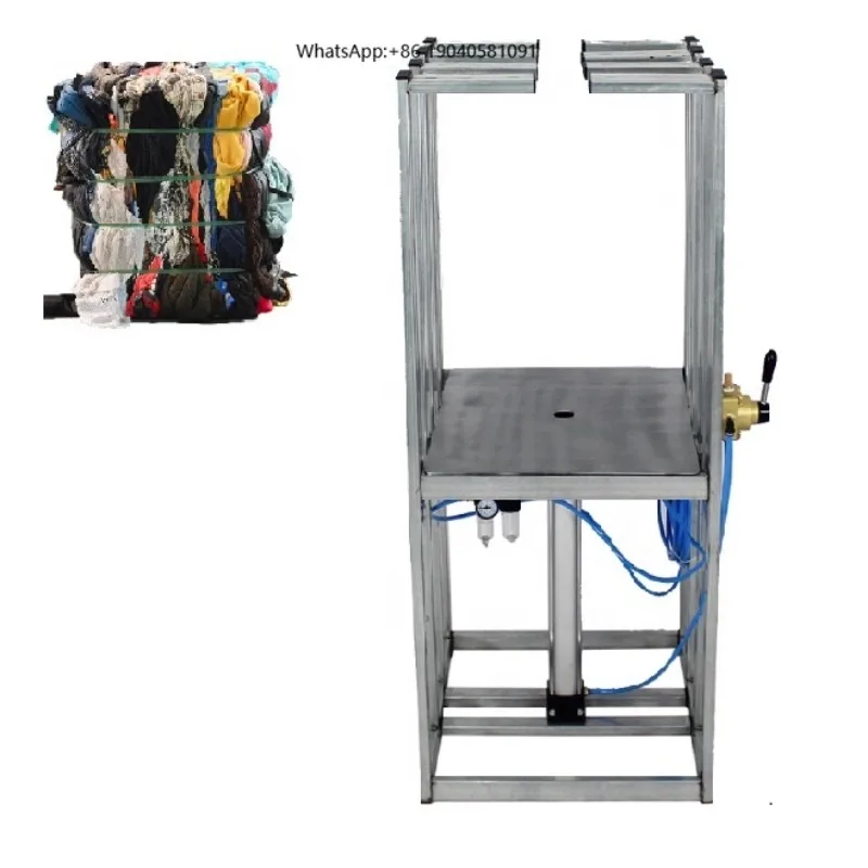 Second Hand Clothing Compressing Packaging Machine for Used Clothes Semi-Automatic Pneumatic Cartons Paper
