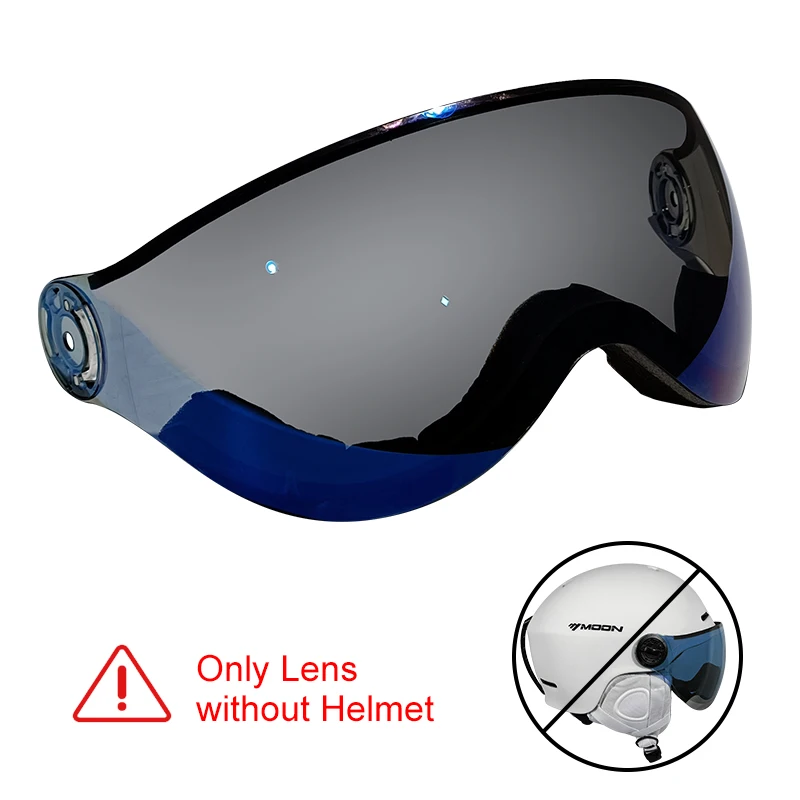 MOON Skihelm mit Visier, geformte Brille, Outdoor-Sport, Snowboard, Ski, Skateboard, Helm, Skiausrüstung