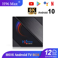 H96 MAX Allwinner H616 Smart TV Box Android 10 5g Wifi BT4 6k Video Decording 4K Set Top Box