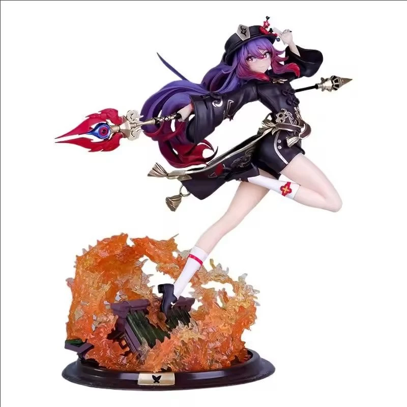 

Genshin Impact Hu Tao Anime Figures Game Peripheral Two-dimensional Beauty Girl Statue Action Figure Collection Model Toys Decor