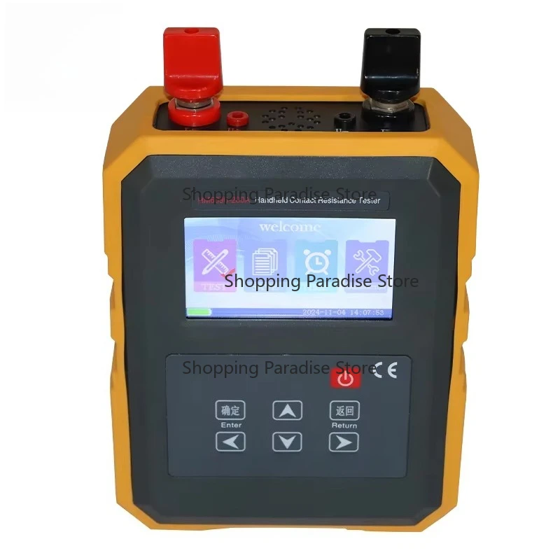 Portable Rechargeable Lithium Battery Power Handheld Loop Contact Resistance Tester