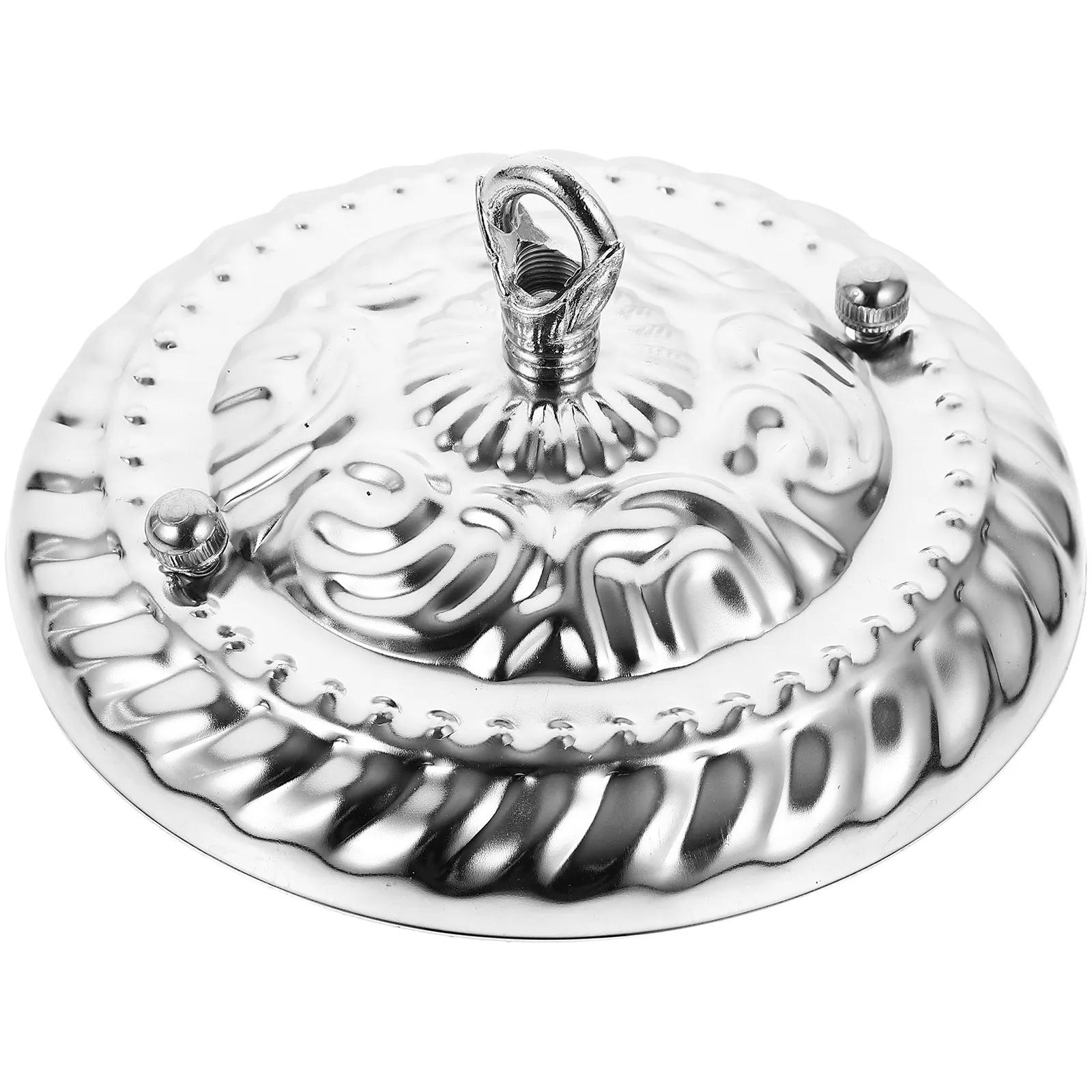 

Closed Hook Light Fixture Mounting Bracket Heavy Duty Iron Ceiling Cover Plate Chandelier Canopy Easy Install Vintage Minimalist