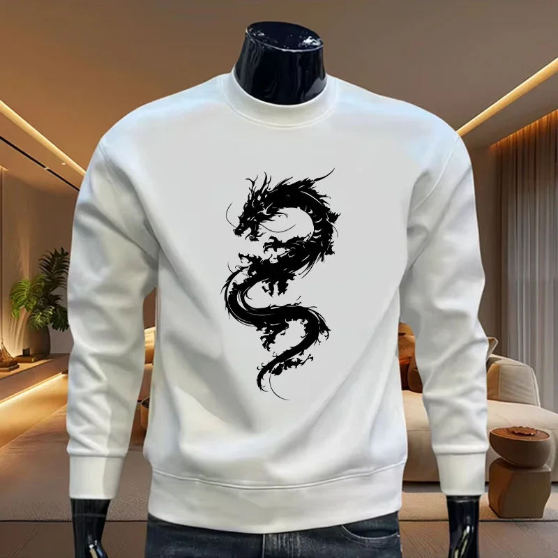 

Hot Sales Spring Autumn 2026 Fashion Quality Sports Comfortable Casual New Men's Sweatshirts Print O-Neck Tops Jogging Outdoors