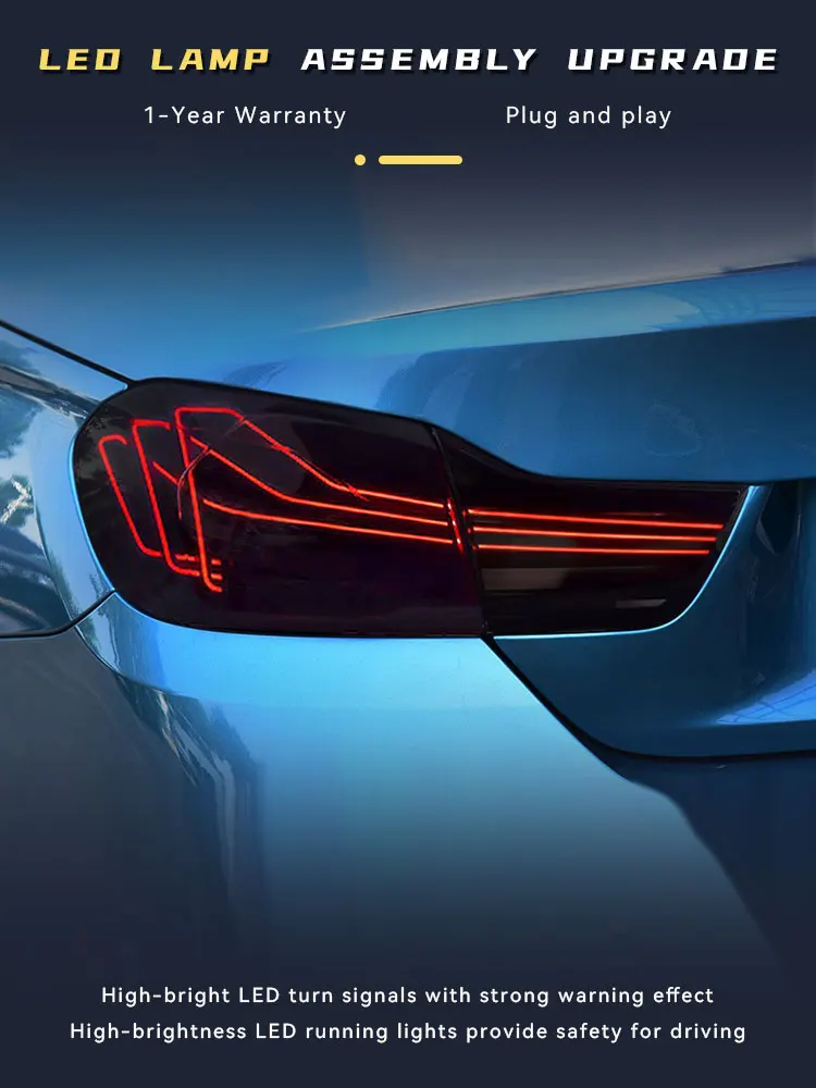 Car lamps For BMW 2013-2020 4 Series F32 F36 F82 420 425 428 430 M4 Taillights LED Turn Signal DRL Rear Light Auto Accessories