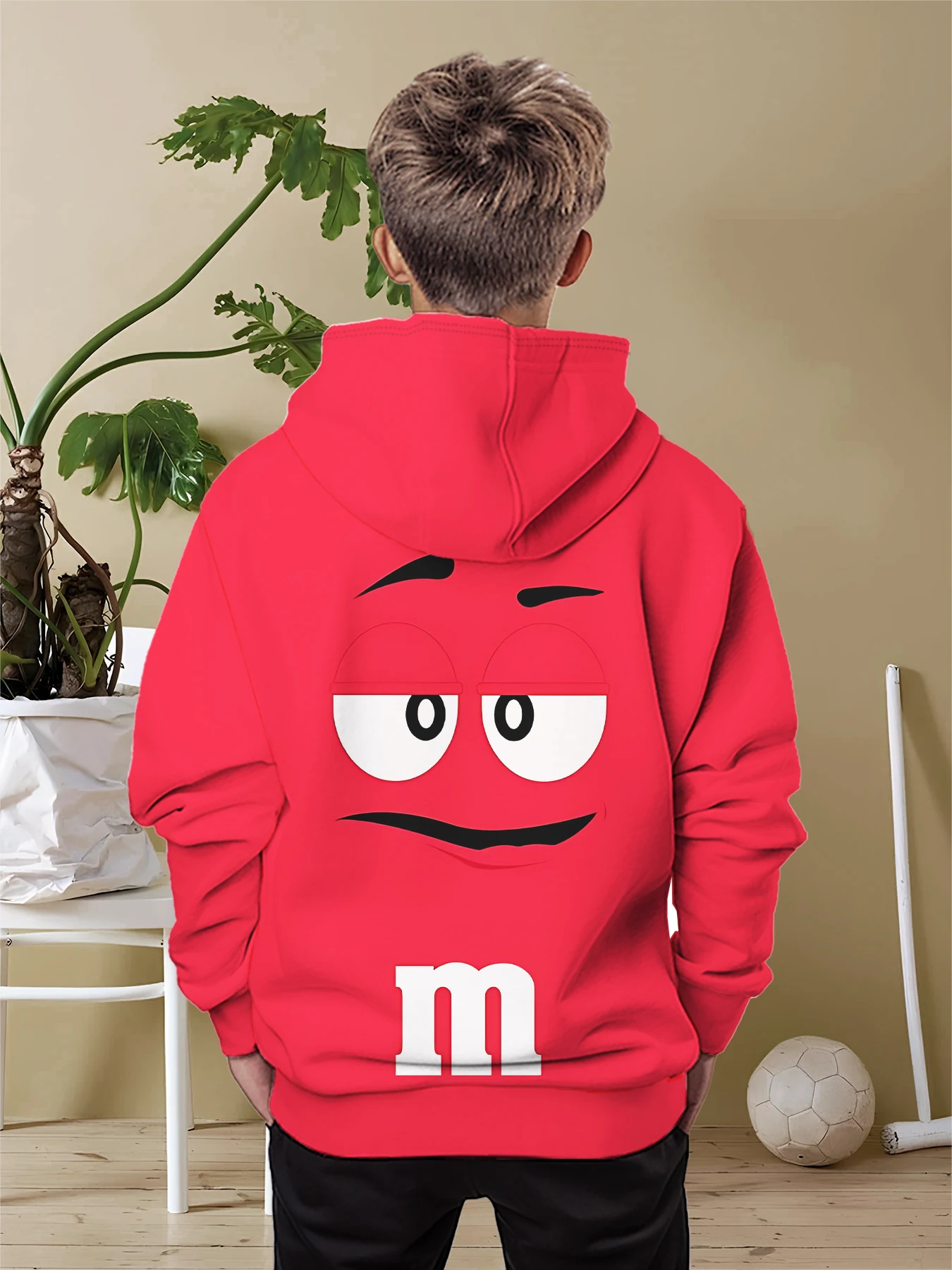 M-M&m's 3D Print All Seasons Children Casual Sweatshirt Cool Pullover Tops Unisex Clothes Boy Girl Hoodies