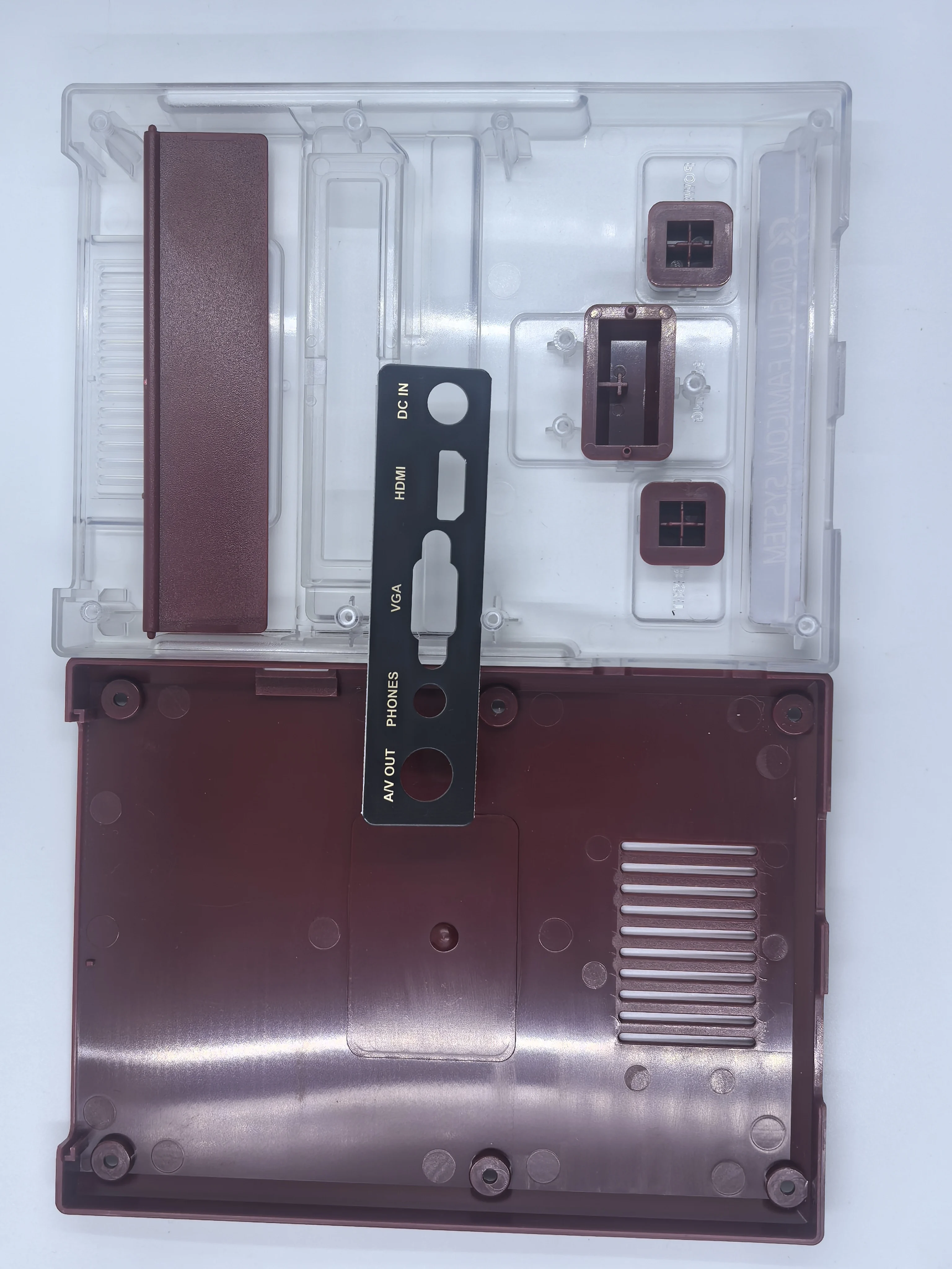 2 غلاف بديل للألوان الجديدة، أغلفة شبه شفافة متوافقة مع حافظة شفافة لوحدة تحكم ألعاب الفيديو Qing Liu Retro