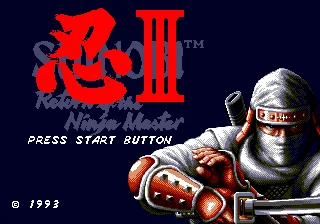 Shinobi III Region Free 16Bit MD Game Card For Sega Mega Drive For Genesis