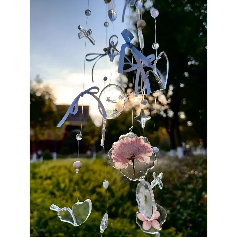 

Design Ballet Clear Atmosphere Dry Flower Wind Chimes DIY Material Package