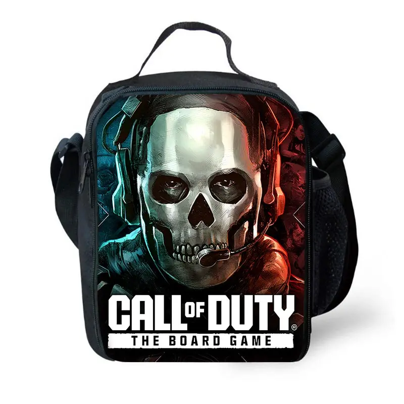 Call of Duty-Saco Isolado de Grande Capacidade para Criança, Estudante e Lancheira de Piquenique ao Ar Livre Resuable Refrigerador Térmico, Warzone, Menino e Menina