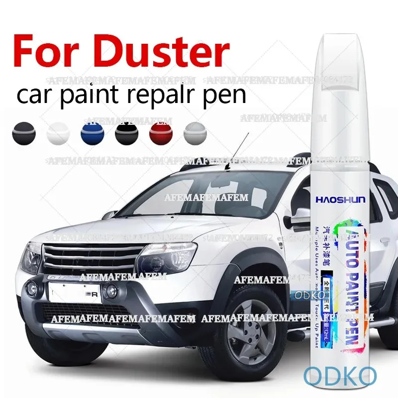 For 2010-2025 Renault Duster Paint Scratch Repair Accessories Orange ENJ Blue Red C70 Silver White QND Car Paint Repair Pen