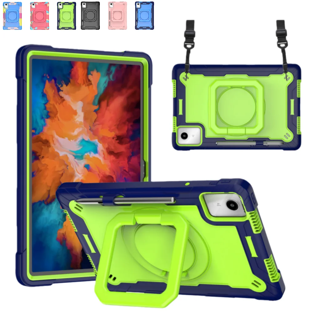 Case for Lenovo Tab Idea 11 TB336FU TB335FC M11 11 inch TB331FC TB330FU Stand Tablet Cover for Xiaoxin Pad 2024 2025 with Strap