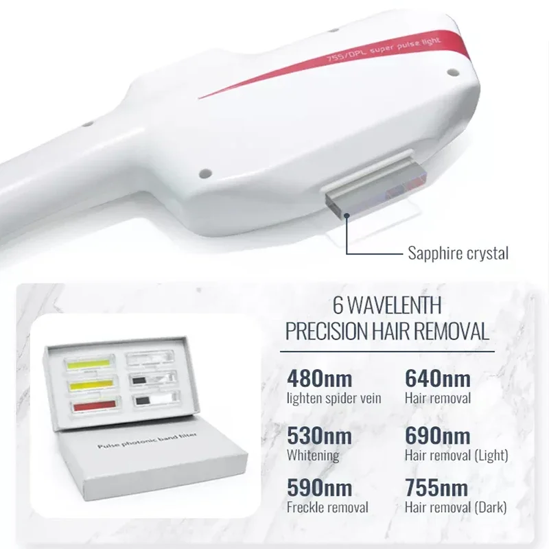Professional Back Gold DPL Hair Removal IPL NIR Skin Rejuvenation Face Lift Pulse Laser Machine