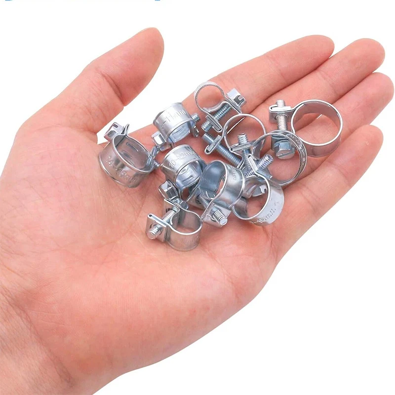 Kép 5: 10pcs/set Mali Kerti tömlő klipek Anyacsavar & Bereteszel fuel-line Ácskapocs Alkalmazkodó m Cső Fűtőanyag 6-8mm 7-9mm 8-10mm 13-15mm benzin Cső Fixálás csöves Ácskapocs