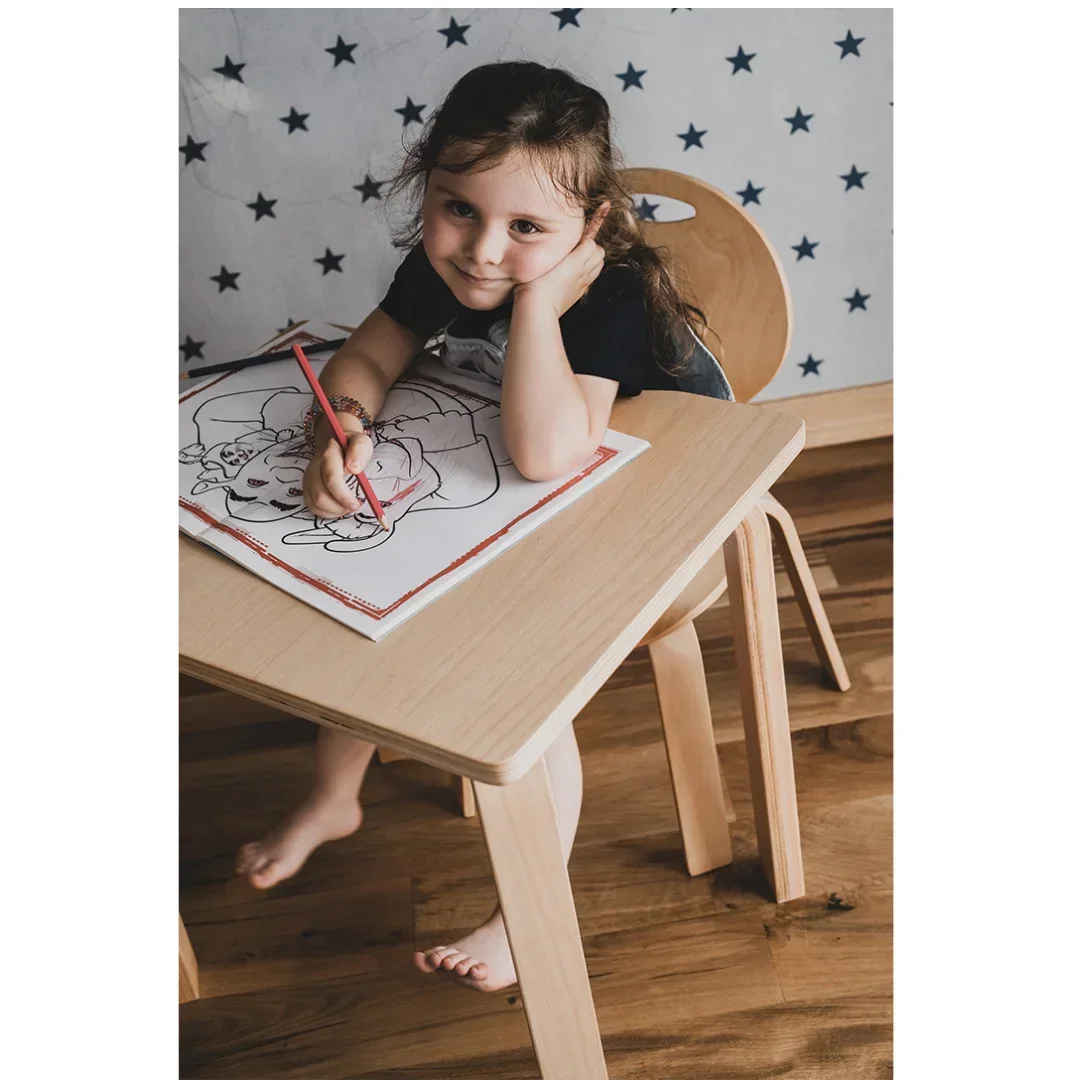 Ensemble de table de garderie pour enfants, bureau Montessori et chaise pour enfants, chaise en bois durable, fabriqué en Turquie, haute qualité,