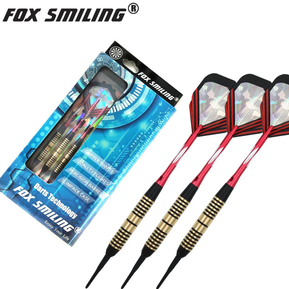 Fox Smiling 3PCS 18g Electronic Soft Darts With Brass Barrel