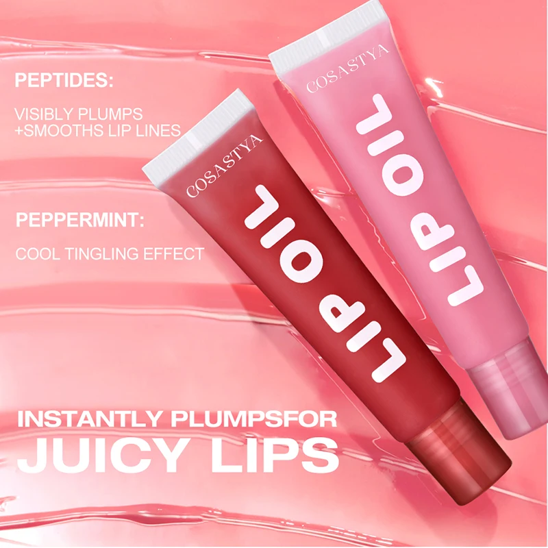 6-farbiges feuchtigkeitsspendendes, glänzendes Lippenöl, langanhaltender Glanz, geeignet für alle Hauttypen, feuchtigkeitsspendendes, spiegelglänzendes Lippenöl