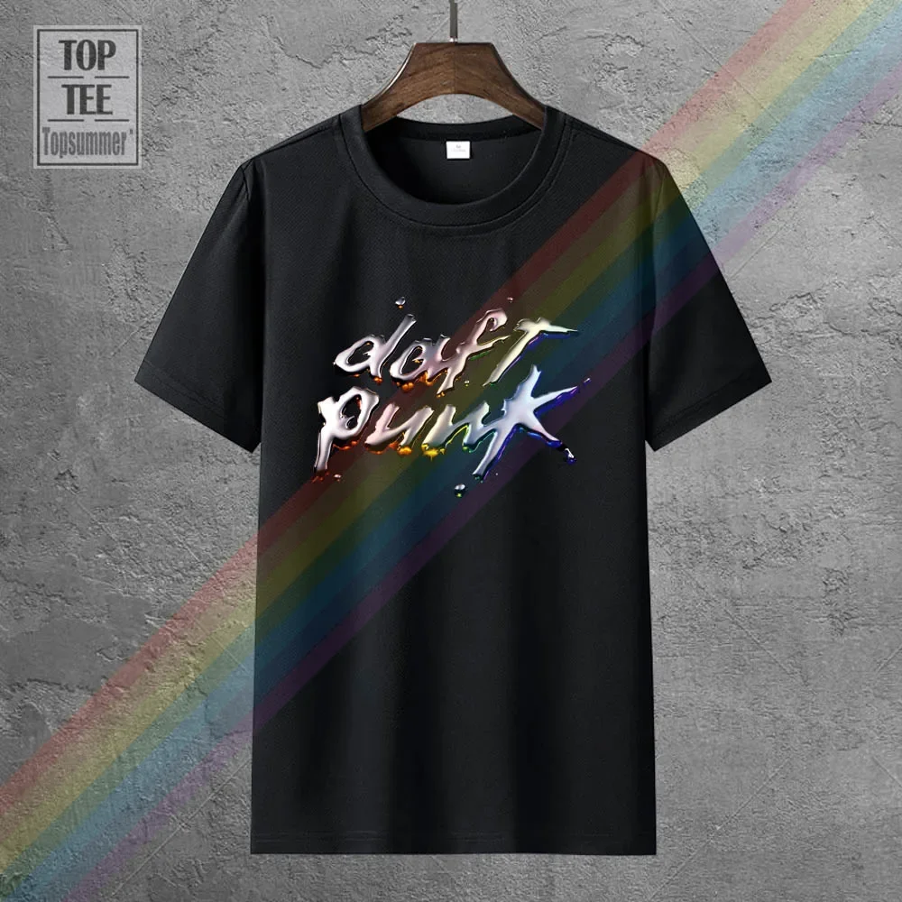 Nowy Daft Punk Discovery Album słynny Dj męska czarny T-Shirt rozmiar S-3Xl mężczyźni nadrukowana marka 100% bawełna T Shirt koszulka Plus rozmiar