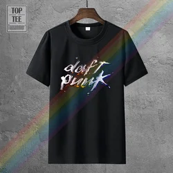 Nuovo Daft Punk Discovery Album famoso Dj T-Shirt nera da uomo taglia S-3Xl T-Shirt da uomo in cotone 100% stampata di marca Top Tee Plus Size