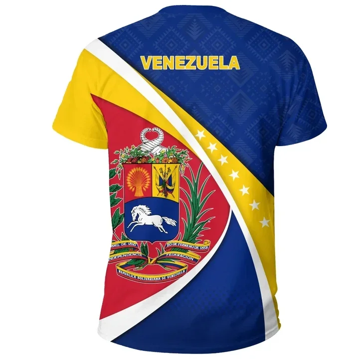 Venezuela Halloween Exclusive T-shirt Venezuela Flag T-Shirt Short Sleeve Tee Casual Fashion Streetwear Blouse