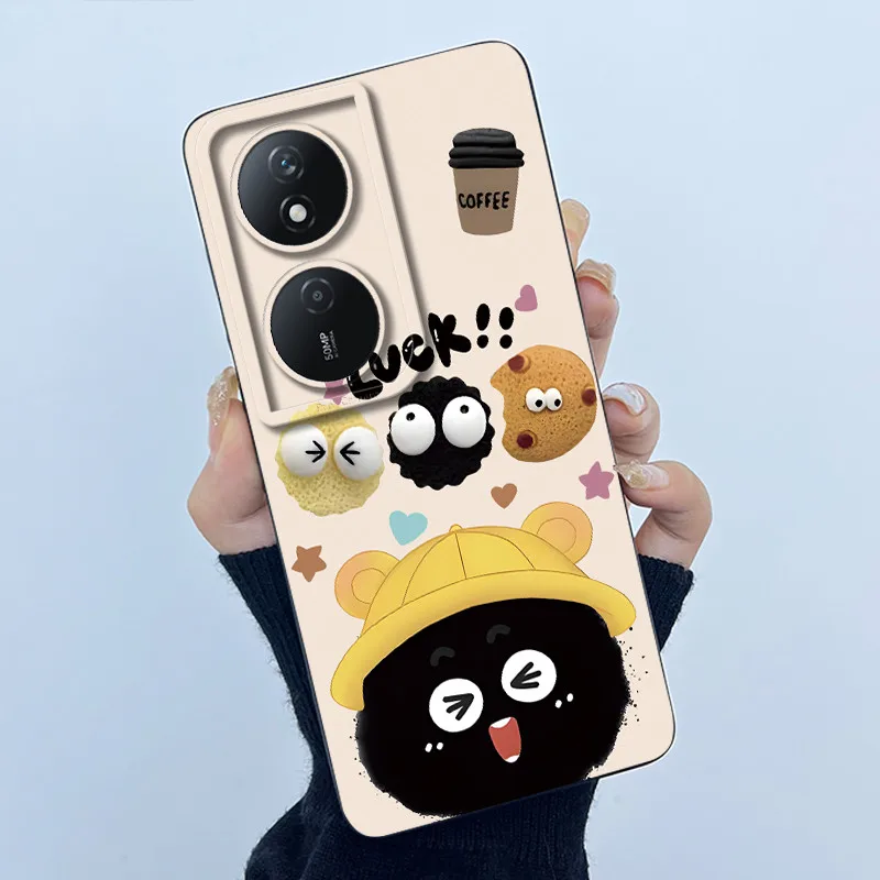 Case For Honor X7B X7 X7A Cute Panda Sweet Girls Cats Silicone Soft Cover Phone Camera Protection Casing Anti-Scratch Bumper view 2