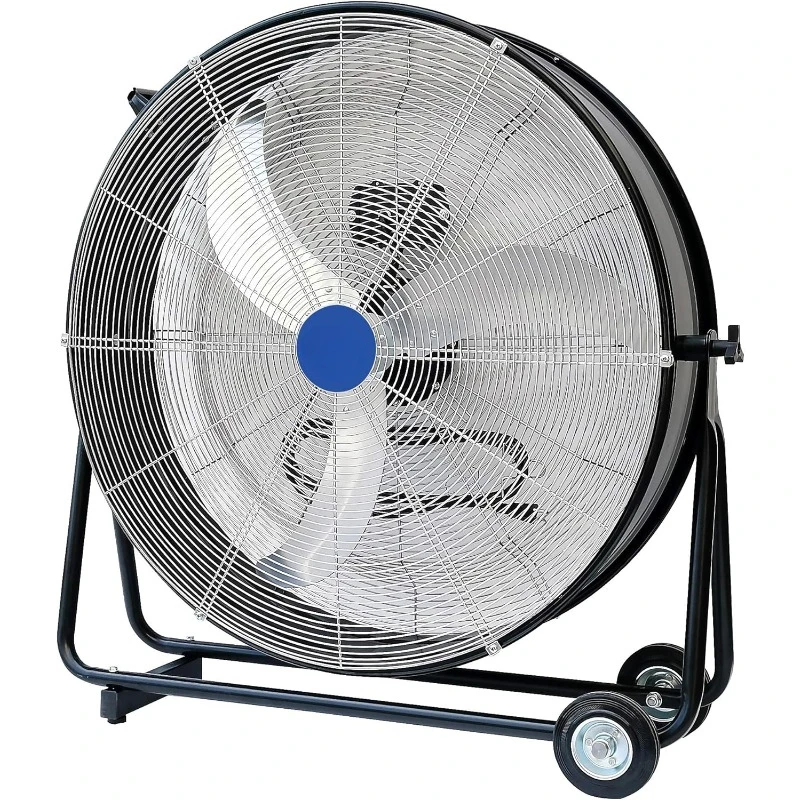 30 Inches High Velocity Drum Fan Industrial, Commercial, Air Circulator for Garage, Shop, Patio, Barn, Greenhouse