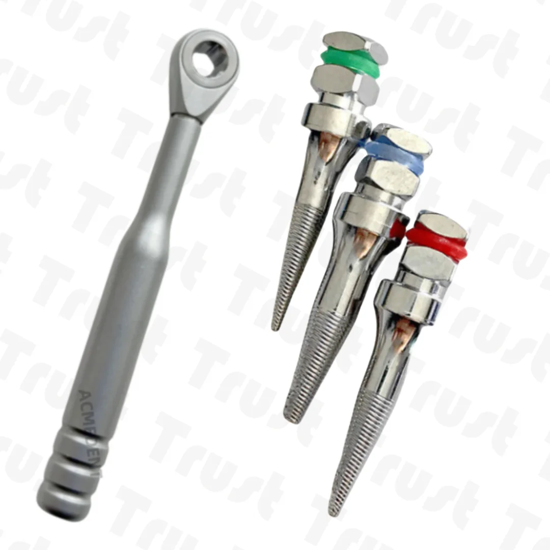 

Dental Driver Broken Implants Pick Up Extractor Screw Failed Implant Fixture Remover Screws High Quality Surgident Style 3 Sizes